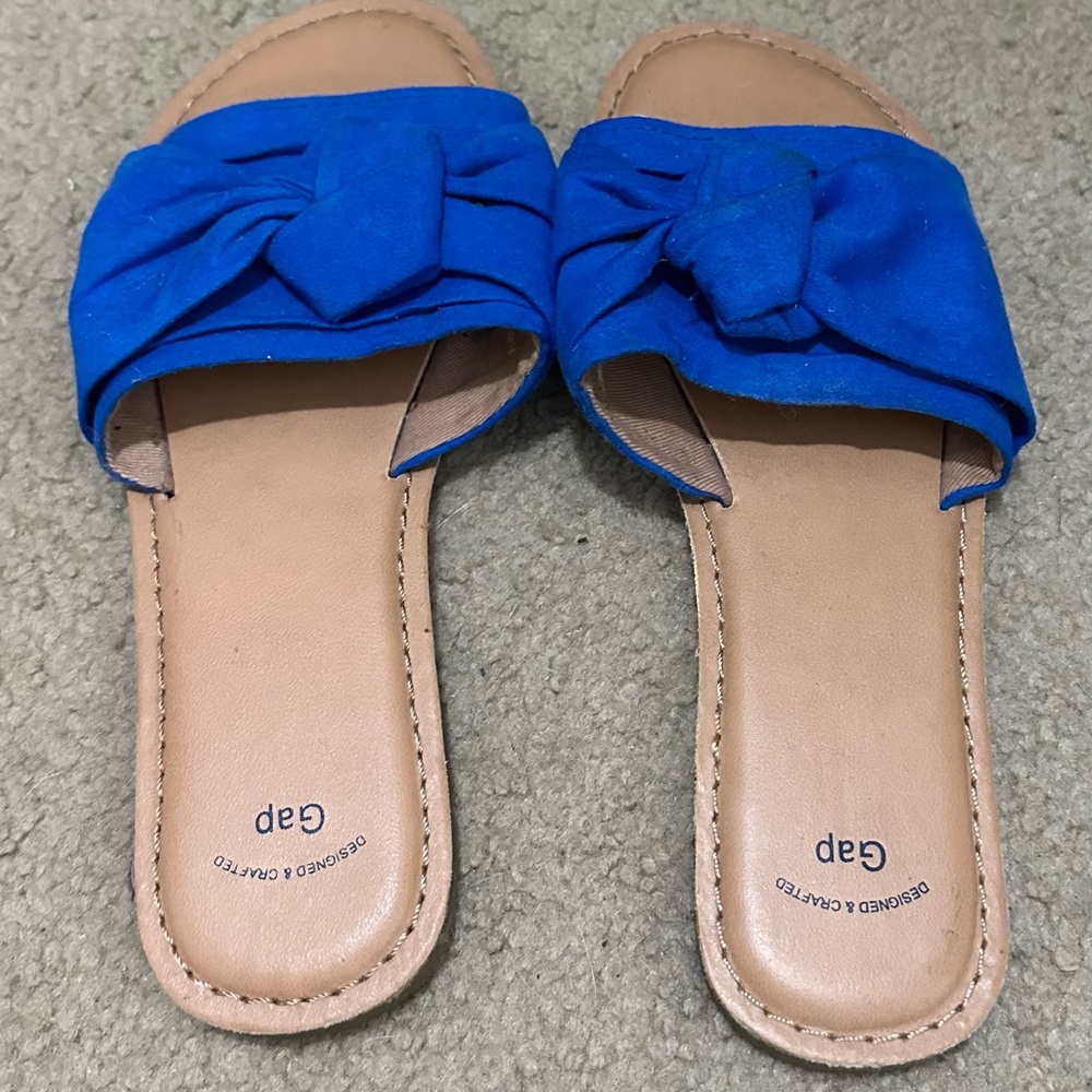 Gap Women's Blue Slide Sandals